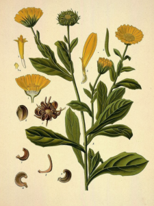 Calendula Botanical Image